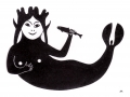 GODDESS of the SEA, Artic, Contemporary by Paulassie Pootoogook.